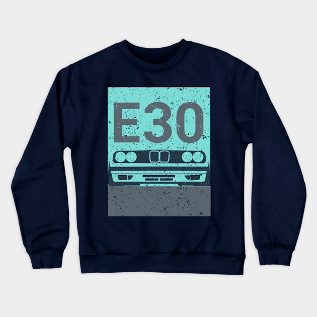 vintage e30 - mint Crewneck Sweatshirt by akirascroll